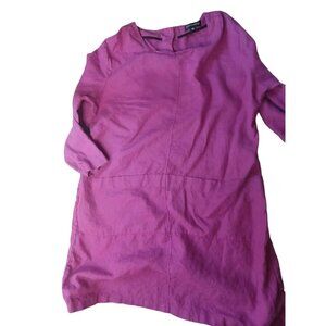 Kedziorek Linen Dress Pocket Lagenlook EU 46 US 14